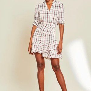 VERONICA BEARD SHERRY DRESS IN WHITE MULTI